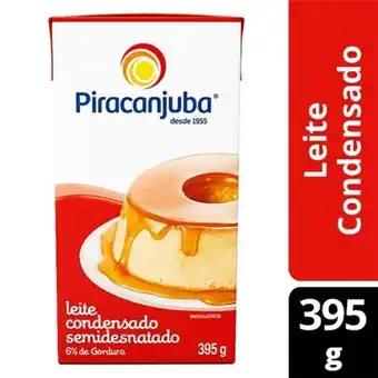 Leite condensado semidesnatado piracanjuba 395g