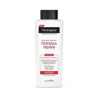 Drogaria Santa Marta Loção hidratante corporal neutrogena body care intensive reparadora de 400ml oferta