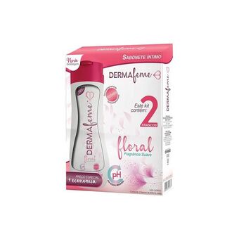 Drogaria Santa Marta Sabonete íntimo dermafeme floral com 2 unidades de 200ml oferta