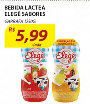Assaí Atacadista Bebida lactea Elege sabores 1250kg oferta