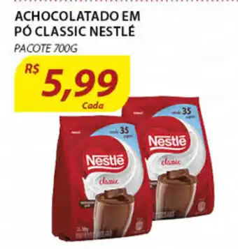 Assaí Atacadista Achocolatado em po Classic Nestle 700g oferta