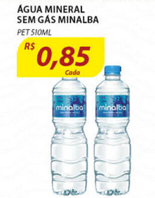 Assaí Atacadista Agua Mineral Sem Gas Minalba 510ml oferta