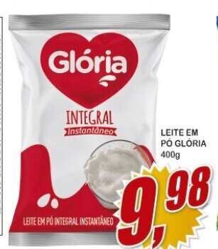 Vianense Supermercados Leite em po Gloria 400g oferta