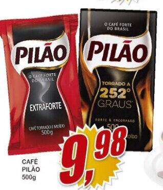 Vianense Supermercados Cafe Pilao 500g oferta