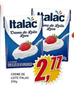 Vianense Supermercados Creme de Leite Italac 200g oferta