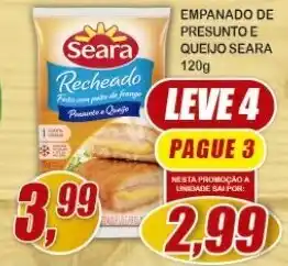 Vianense Supermercados Empanado de Presunto e Queijo Seara 120g oferta