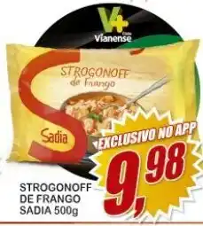 Vianense Supermercados Strogonoff de Frango Sadia 500g oferta