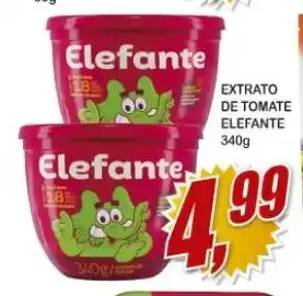 Vianense Supermercados EXtrato de Tomate Elefante 340 oferta