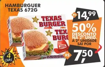 Supermercados Varandas Hamburguer Texas 672g oferta