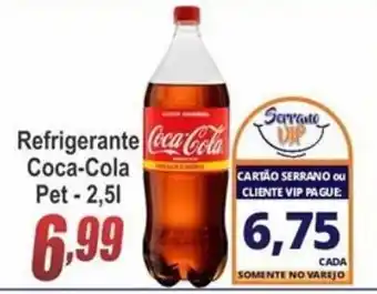 Serrano Supermercado Refrigerante Coca Cola Pet 2.5L oferta