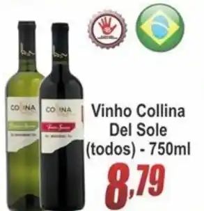 Serrano Supermercado Vinho Collina Del Sole 750ml oferta