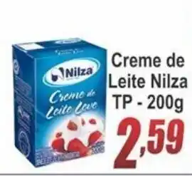 Serrano Supermercado Creme de Leite Nilza TP 200g oferta