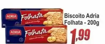Serrano Supermercado Biscoito Adria Folhata 200g oferta