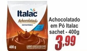 Serrano Supermercado Achocolatado em po Italac sache 400g oferta