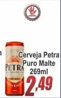 Serrano Supermercado Cerveja Petra Puro Malte 269ml oferta