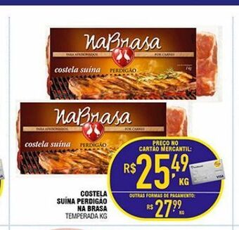 Mercantil Rodrigues Costela suina perdigão na brasa oferta