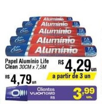 Papel aluminio Life Clean 30cmx7.5m