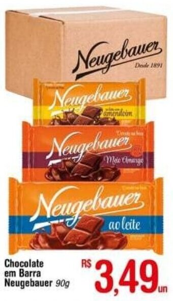 Fort Atacadista Chocolate em Barra Neugebauer 90g oferta