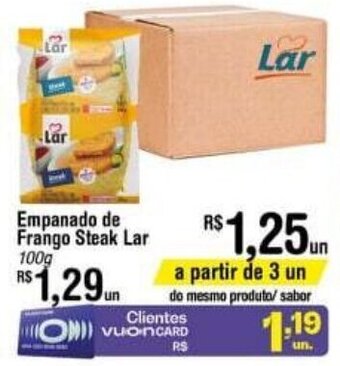 Fort Atacadista Empanado de Frango Steak Lar 100g oferta