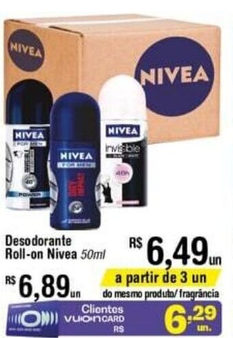 Fort Atacadista Desodorante Roll on Nivea 50ml oferta