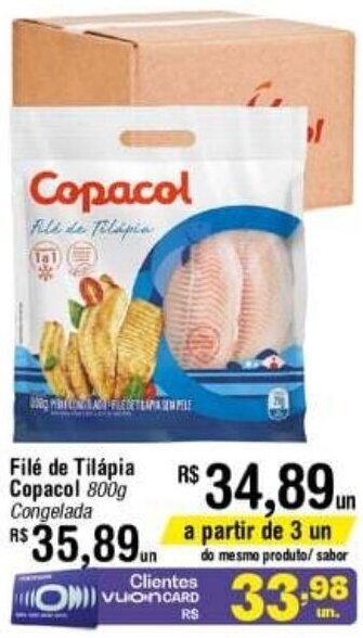 File de Tilapia Copacol 800g