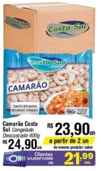 Fort Atacadista Camarao Costa Sul 400g oferta