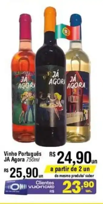 Fort Atacadista Vinho Portugues Ja Agora 750ml oferta