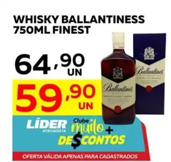 Lider Atacadista Whisky Ballantine's Finest 750ml oferta