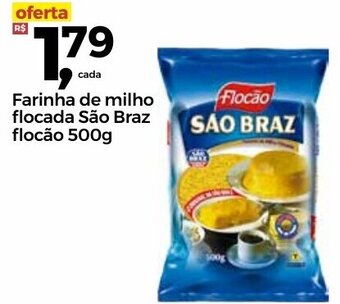 Frangolândia Farinha de Milho Flocada Sao Braz Flocao 500g oferta