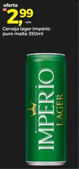 Frangolândia Cerveja Lager Imperio puro malte 350ml oferta