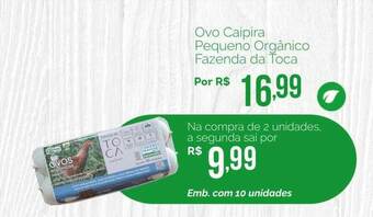 Ovo Caipira Pequeno Orgânico Fazenda Da Toca