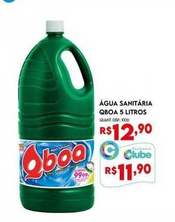 Bistek Supermercados água Sanitária Qboa 5 Litros oferta