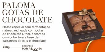 Paloma gotas de chocolate 750g