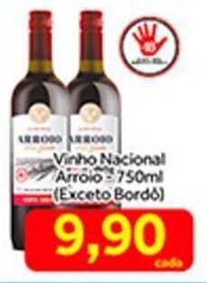 Vinho Nacional Arroio 750ml