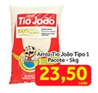 Shibata Supermercados Arroz Tio Joao tipo 1 pacote 5kg oferta