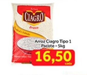 Shibata Supermercados Arroz Ciagro Tipo 1 pacote 5kg oferta