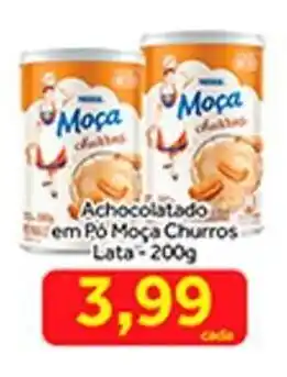 Shibata Supermercados Achocolatado em po Moca Churros lata 200g oferta