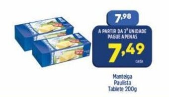 Arena Atacado Manteiga Paulista Tablete 200g oferta