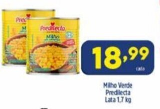 Arena Atacado Milho Verde Predilecta Lata 1.7kg oferta