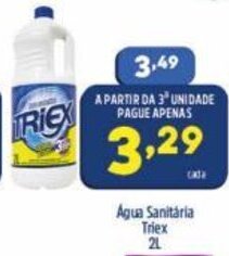 Arena Atacado Agua Sanitaria Triex 2L oferta