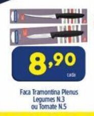 Arena Atacado Faca Tramontina plenus Legumes N.3 ou Tomate N.5 oferta