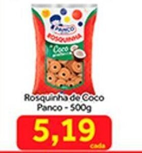 Shibata Supermercados Rosquinha de Coco Panco 500g oferta