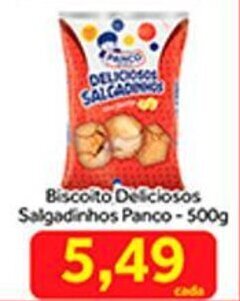 Shibata Supermercados Biscoito Deliciosos Salgadinhos Panco 500g oferta