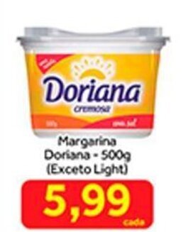 Shibata Supermercados Margarina Doriana 500g oferta