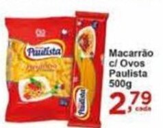 Rossi Supermercado Macarrao c/ ovos Paulista 500g oferta