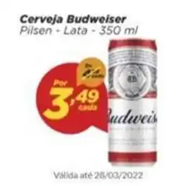Dia Cereja Budweiser Pilsen Lata 350ml oferta
