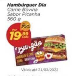 Dia Hamburguer Dia 560g oferta