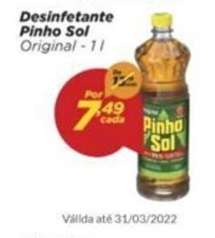 Dia Desinfetante Pinho Sol 1L oferta