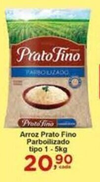 Rossi Supermercado Arroz Prato Fino Parbolizado tipo 1 - 5kg oferta
