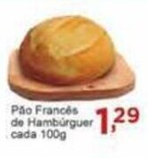 Pao Frances de Hamburguer cada 100g